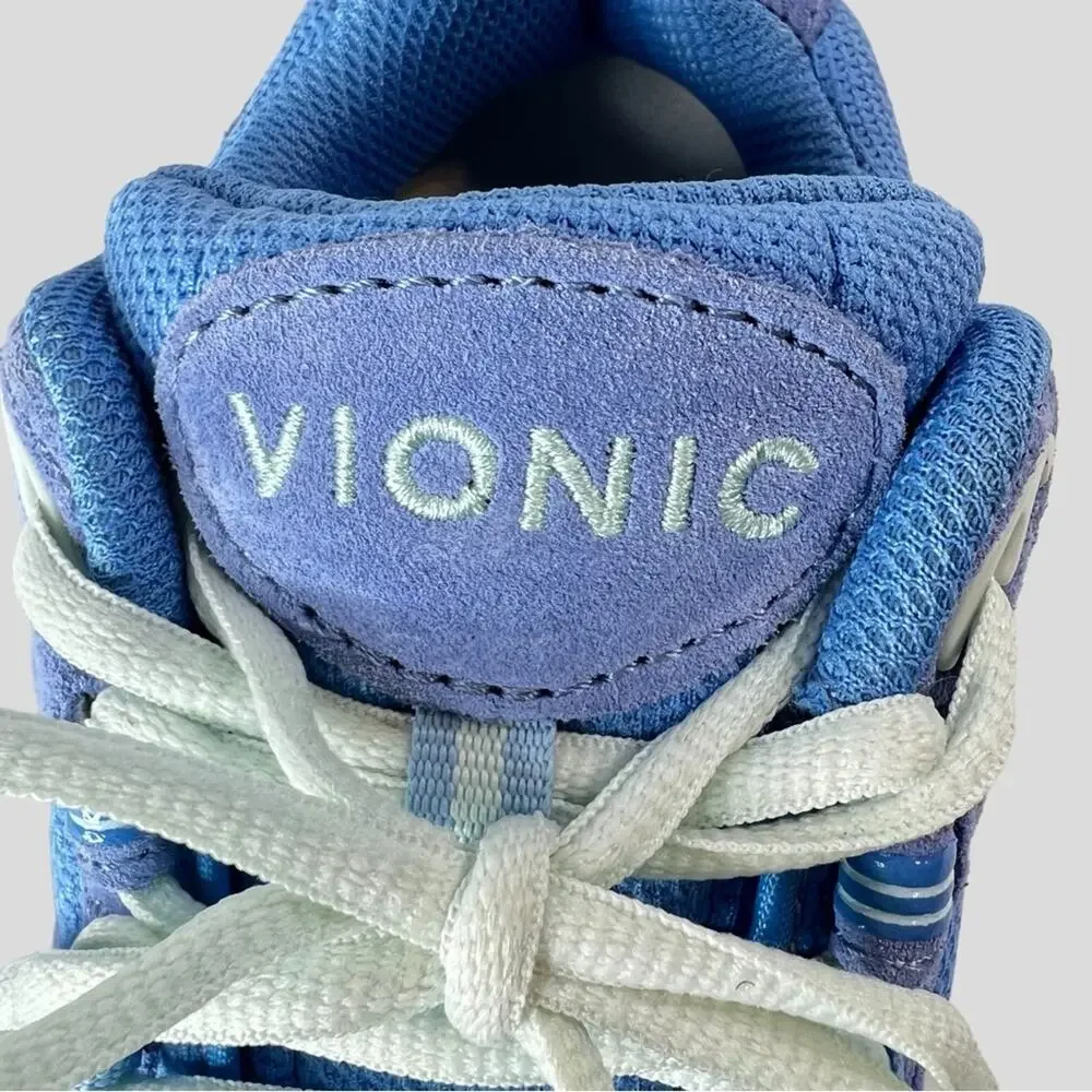 Vionic 23Walk Classic Walking Sneakers Size 5 Blue Azure Suede Arch Support Bio